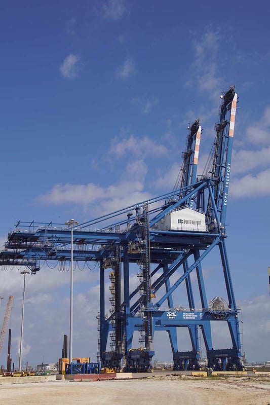 a large blue crane a large blue crane